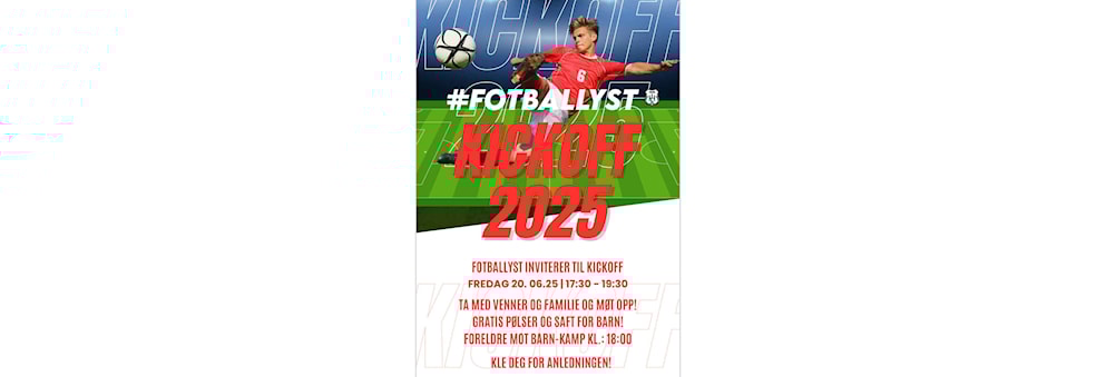 Kick-off Fotballyst2025!